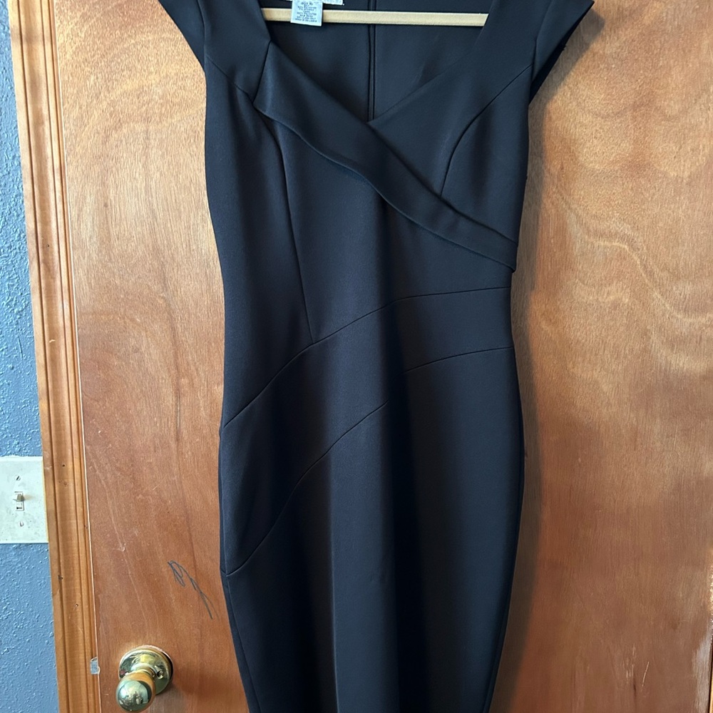 Maggy London Black Midi Dress